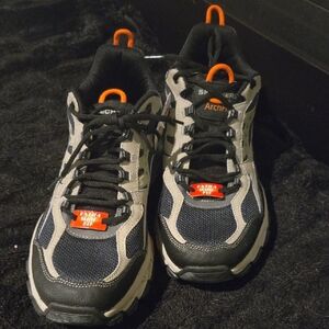 Skechers Men's Black and Orange Athletic Shoes